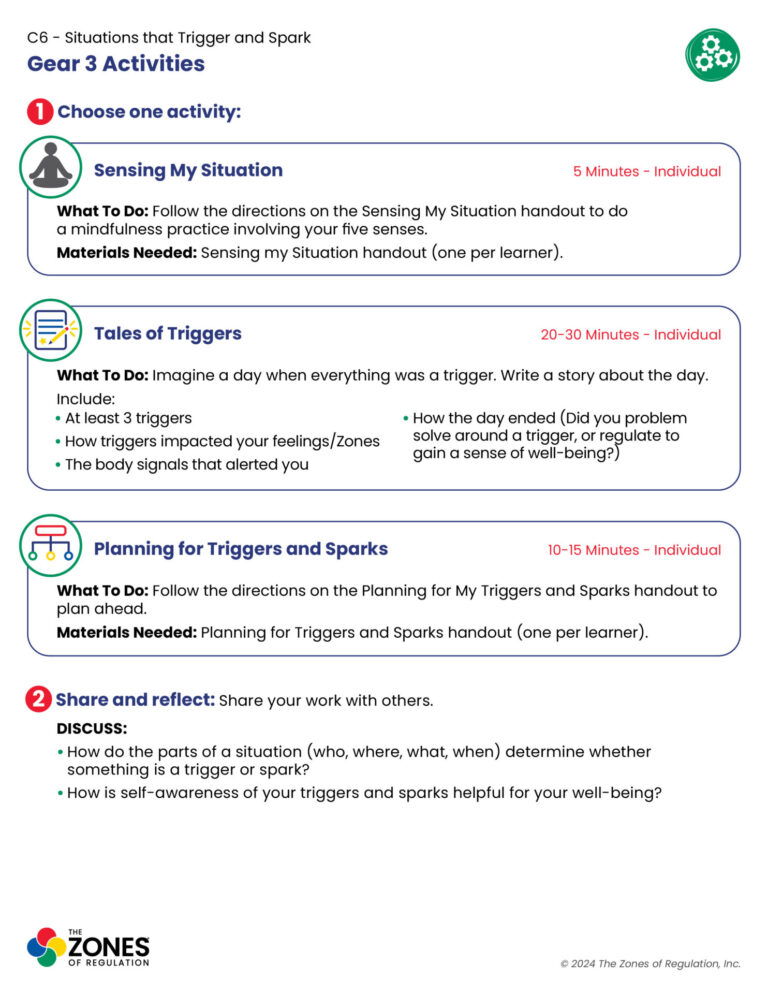 C6 Gear 3: All Activities