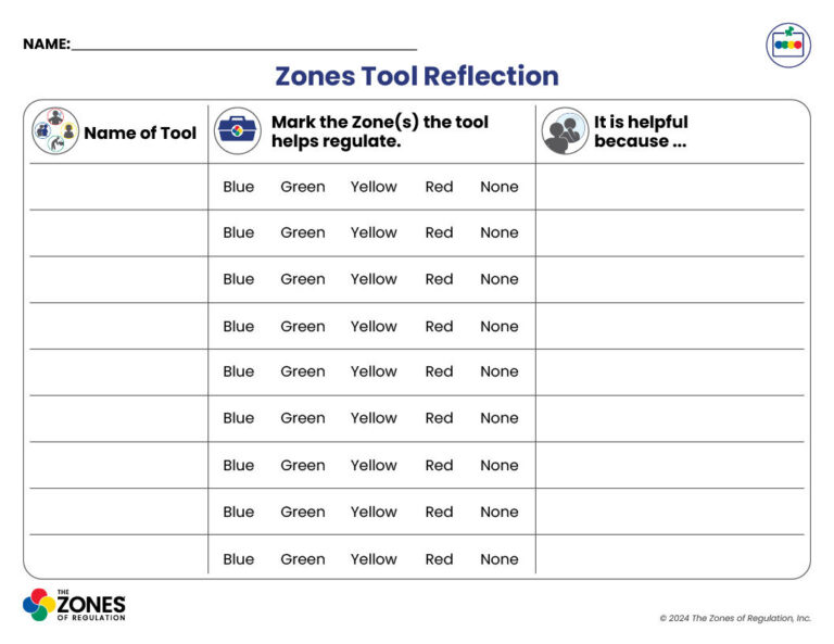 Zones Visual: Zones Tools Reflection Write (Landscape)